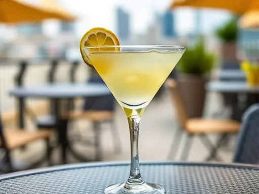 Lemon Drop Martini - Outdoors