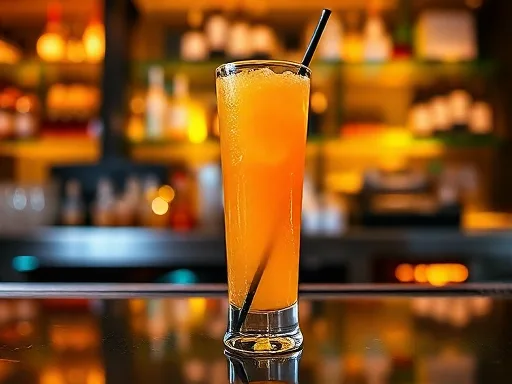 Lemon Sherry Cocktail - At a Bar
