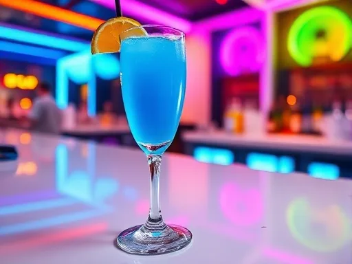 Liberty Blue Champagne - At a Bar