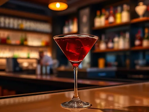 Lillet Cocktail - At a Bar
