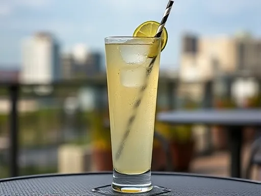 Lime Vodka Collins - Outdoors