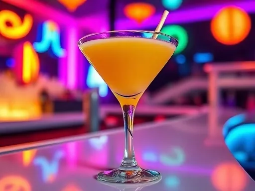 Mango Orange Smoothie at a bar