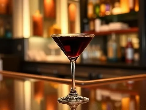 Mary Garden Cocktail - At a Bar