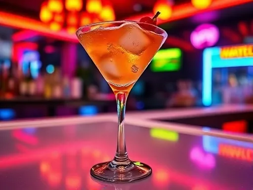 Mary Pickford Cocktail - At a Bar