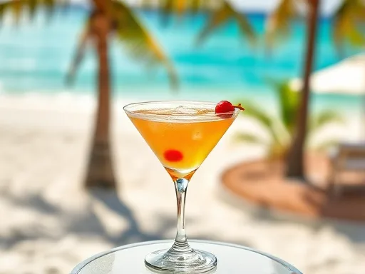 Mary Pickford Cocktail - Outdoors
