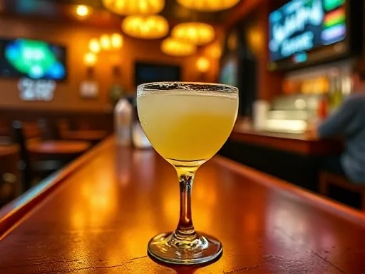 Melon Margarita - At a Bar