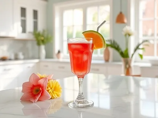 Melon Pousse Cafe - At Home