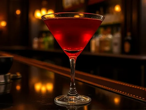 Merry Widow Cocktail - At a Bar