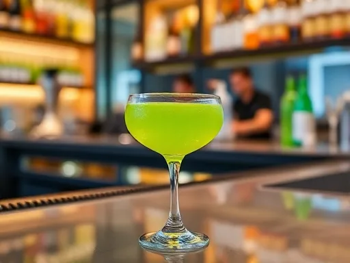 Midori Cocktail - At a Bar