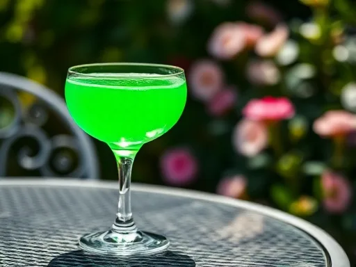Midori Cocktail - Outdoors
