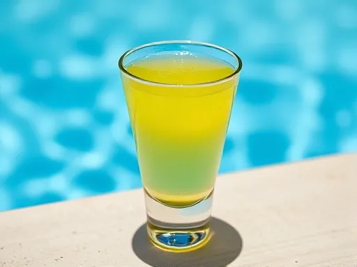 Midori Jello Shots - Outdoors
