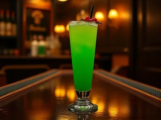 Midori Sour - At a Bar