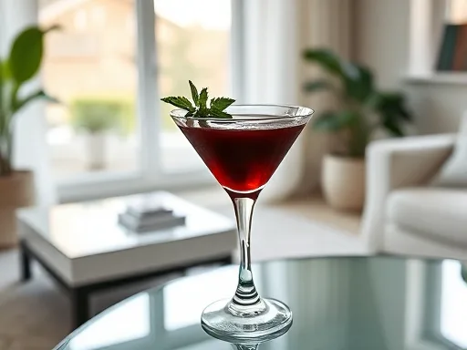 Mint Gin Cocktail - At Home