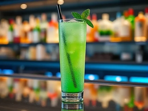 Mint Highball - At a Bar