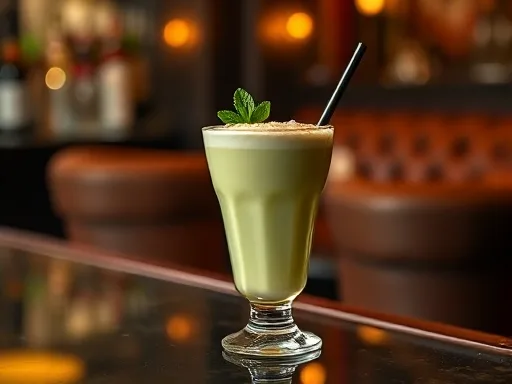 Mocha Mint Cappuccino - At a Bar