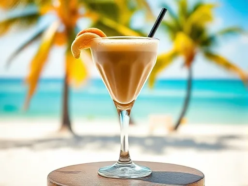 Mocha Mudslide Milkshake - Outdoors