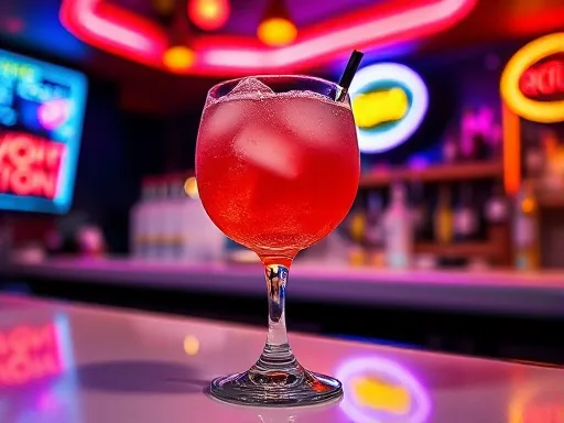 Mock Daisy Crusta - At a Bar