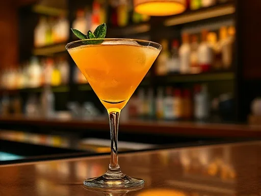 Mr. Manhattan Cocktail - At a Bar
