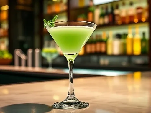 New York Peppermint Patty Cocktail - At a Bar