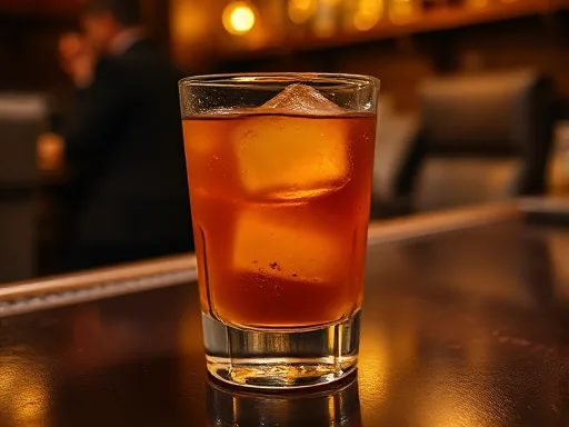 Old-Fashioned Cocktail - At a Bar