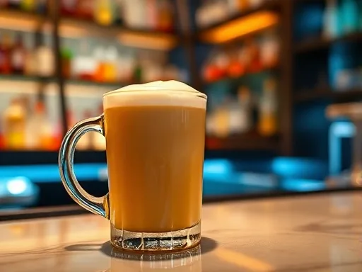 Old Fashioned Hot Buttered Rum - At a Bar
