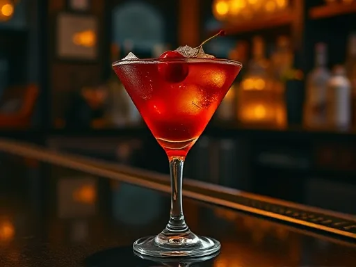 Old Fashioned Manhattan - At a Bar