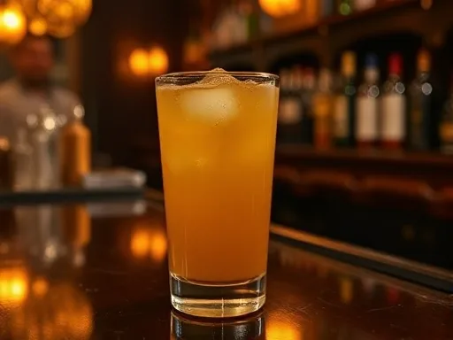 Orange Fizz - At a Bar
