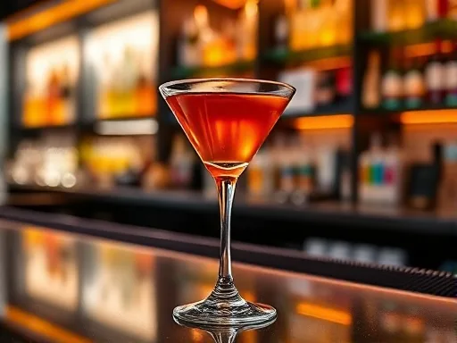 Orange Martini - At a Bar