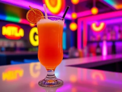 Orange Push-Up - At a Bar