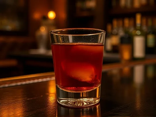 Old Fashioned cocktail at a bar