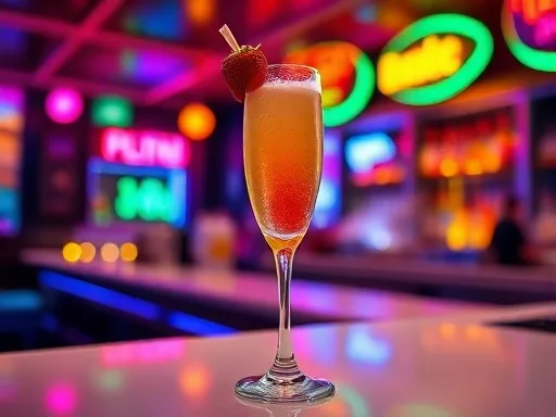 Passion Mimosa - At a Bar