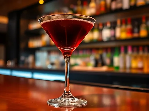 Peach Blossom Martini - At a Bar