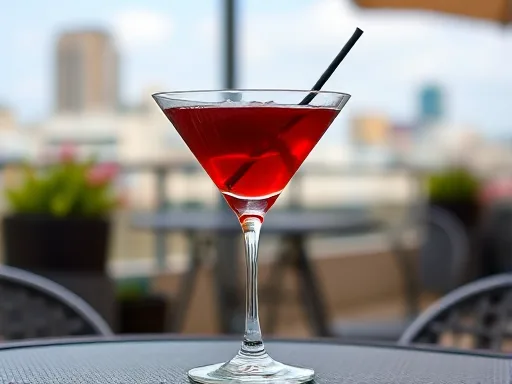 Peach Blossom Martini - Outdoors