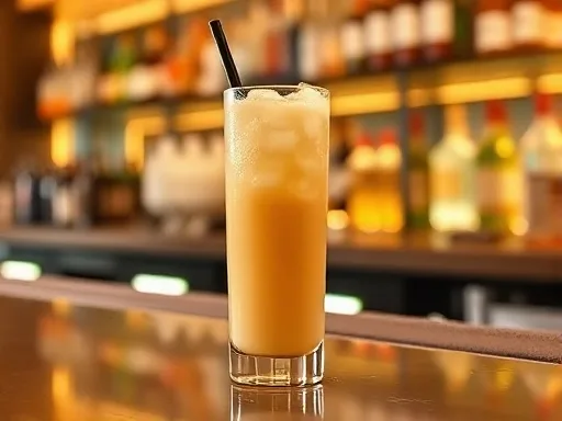 Peach Blow Fizz - At a Bar