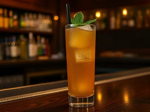 Peach Brandy Julep - At a Bar