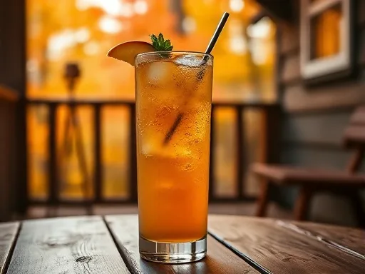 Peach Brandy Julep - Outdoors