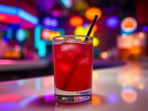 Peach Bullfrog - At a Bar