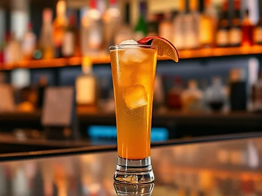 Peach Cider - At a Bar