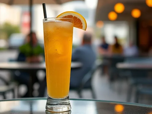 Peach Cider - Outdoors