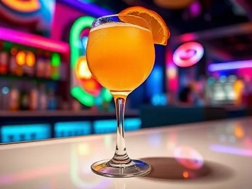 Peach Magnifico - At a Bar