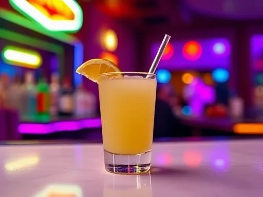 Peach Tart - At a Bar