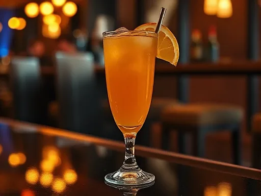 Peach Tea Cooler - At a Bar