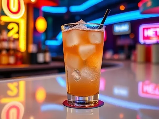 Peach Tumbler - At a Bar