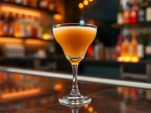 Peachy Amaretto - At a Bar
