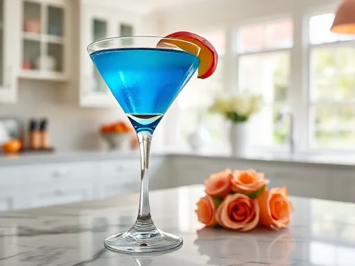 Peachy Blue - At Home