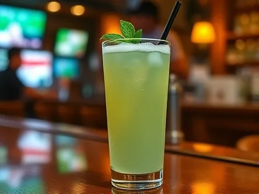 Peppermint Depth Charge - At a Bar