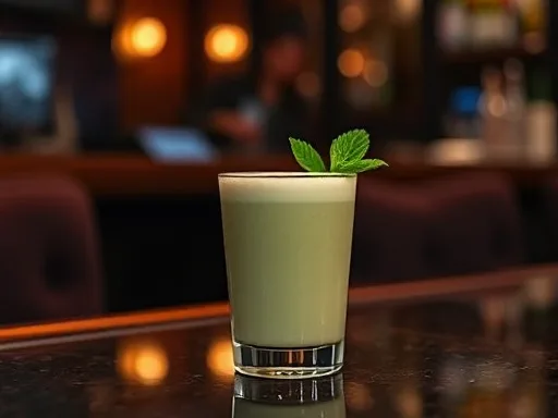 Peppermint Hot Chocolate - At a Bar