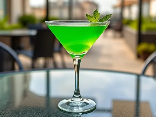Peppermint Martini - Outdoors