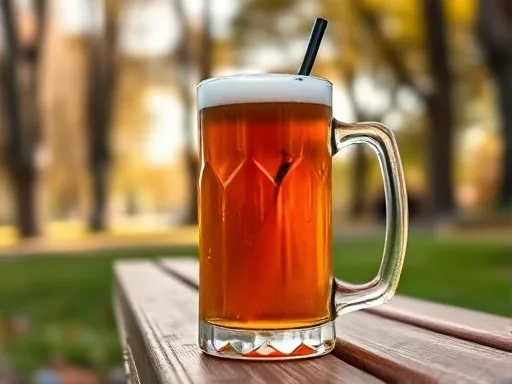 Perfect Flaming Dr. Pepper - Outdoors