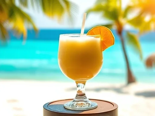 Pina Colada Punch - Outdoors